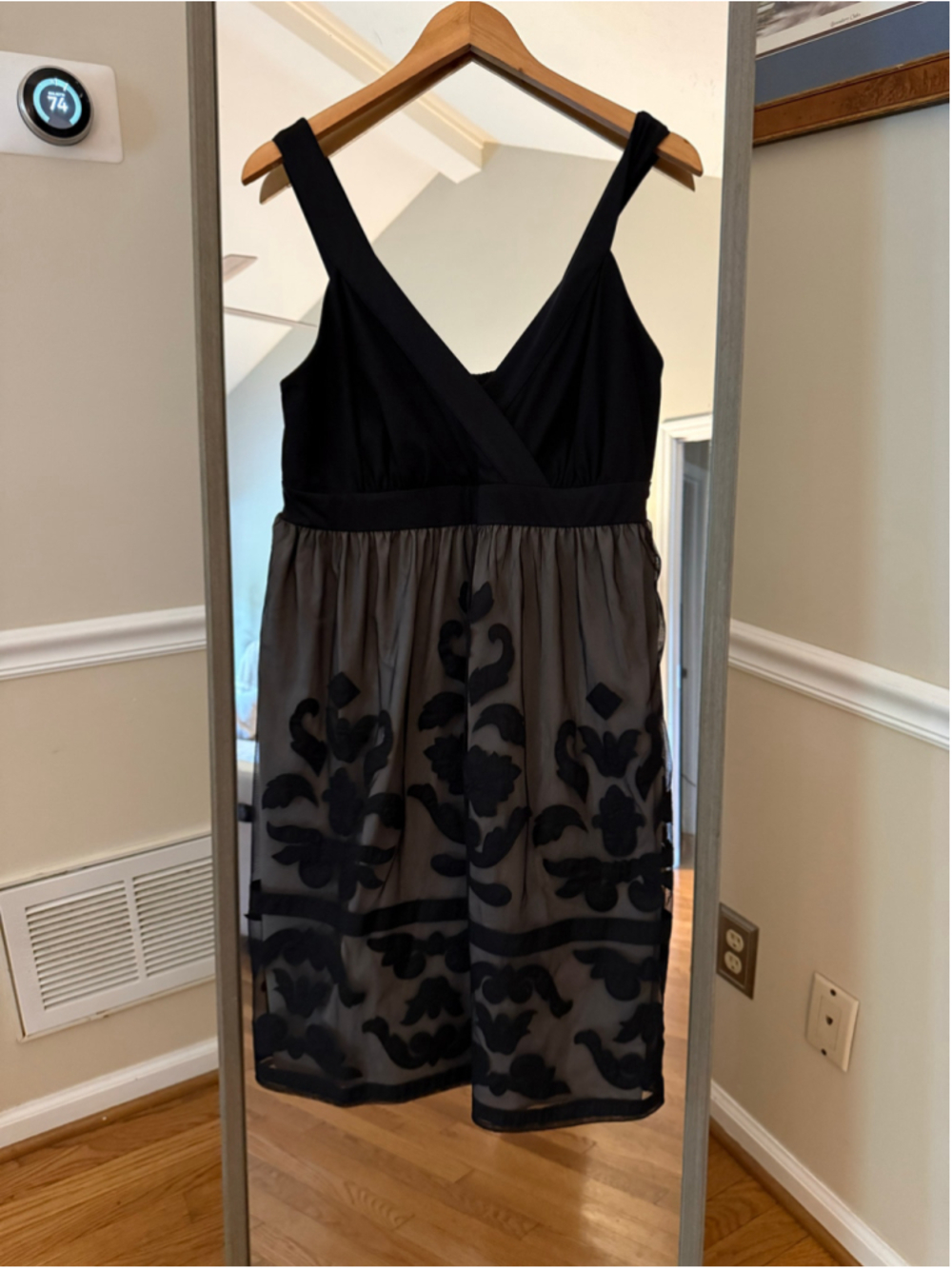Women's INC International Concepts Black Grey Midi Dress Size 0X